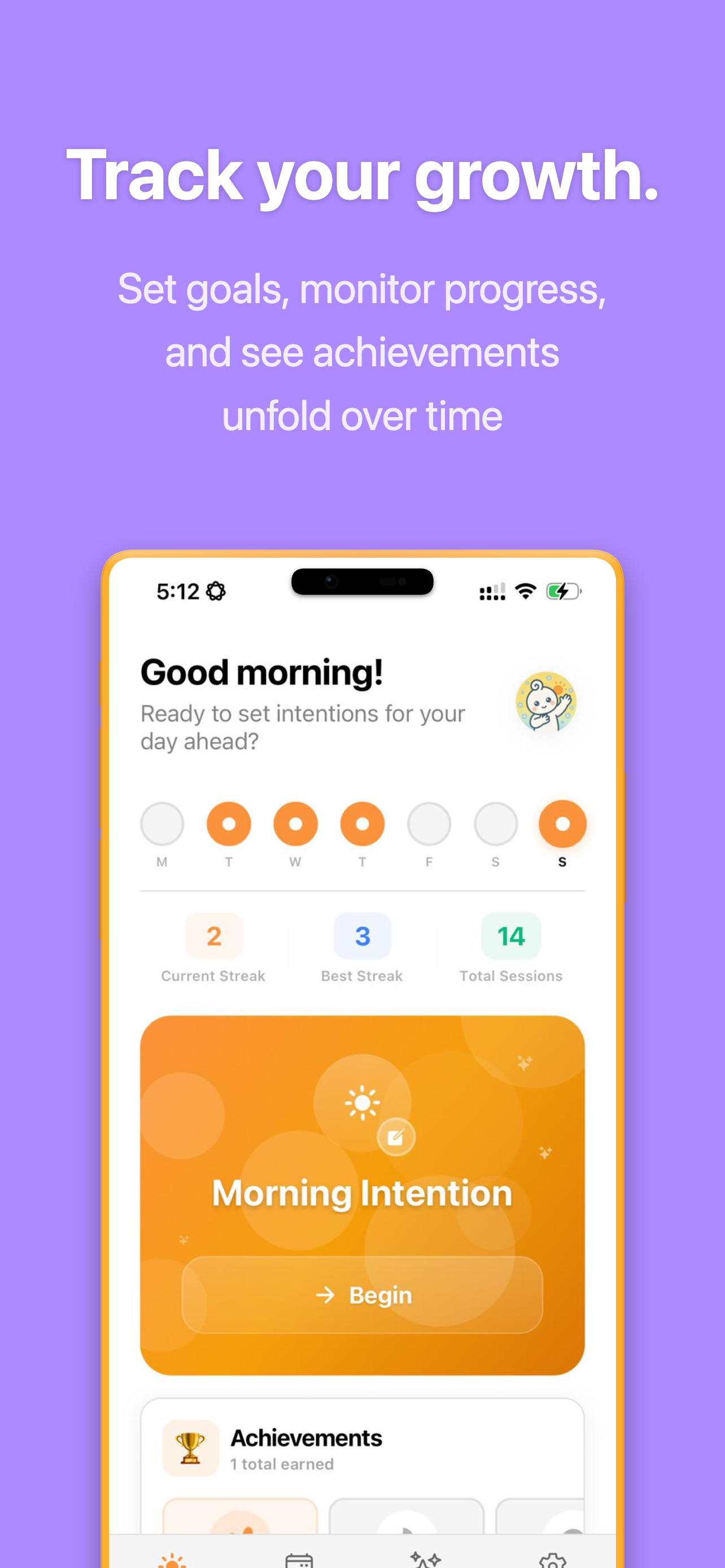 Goal tracking dashboard